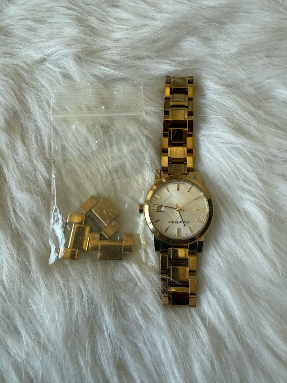 Burberry The City Gold Tone Stainless Steel 34 mm Women's Watch